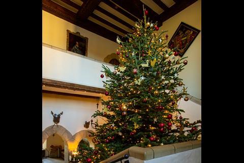Leeds Castle Christmas tree